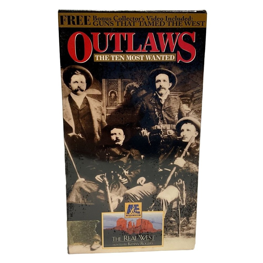 NIB Outlaws "The Ten Most Wanted" by Kenny Rogers VHS Cassettes A&E